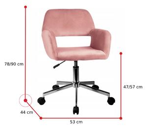 Kancelárska stolička KORAD FD-22, 53x78-90x57, sivá