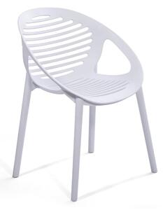 Súprava 4 bielych jedálenských stoličiek Jaanna a prírodného stola Marienlist - Essentials