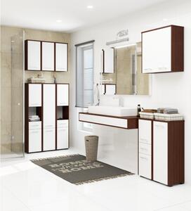 Kúpeľňová skrinka JOLANDA, 60x60x22,5, biela/biela lesk