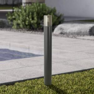 EGLO CROPANI, čierna/sivá, výška 80 cm, IP54, E27, Čierna, Plast, Osvetlenie príjazdovej cesty