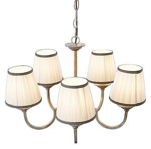 Lustre Lindby, Lumiel, stmievateľné, Bronzová / Stará Mosadz, Obývacia izba, Tkanina / Textil, Rustikálny