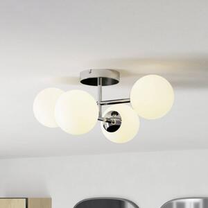 EGLO Stropné svietidlo CASTROVIDO, chróm, 48 cm, 4-pl. IP44, G9-LED, Chrómová / strieborná, Obývacia izba / jedáleň, kov, Stropné svetlo
