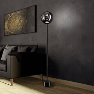 Stars of Light LED stojacia lampa ANORIAS, čierna, 150 cm,, Čierna, Obývacia izba / jedáleň, Sklo, Stojaca lampa