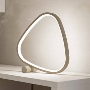 EGLO Stolová LED lampa LEPORANO, béžová, výška 28 cm, kov, Krémová / jantárovo žltá, Obývacia izba / jedáleň, kov