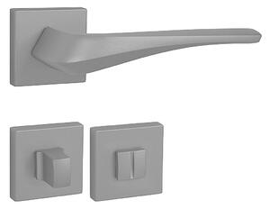 Dverové kovanie MP FO - MINERVA - HR (ANT - Antracit), kľučka-kľučka, Bez spodnej rozety, MP antracit