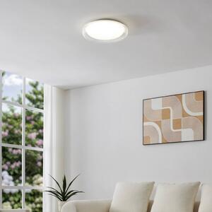 EGLO Stropné LED svetlo MONTEDORO, číre/biele, Ø 40 cm,, Biela / opálová, Obývacia izba / jedáleň, kov, Závesné svietidlo