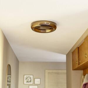 EGLO Stropné LED svetlo CONISTARINO, hnedé, Ø 40 cm, prstenec, Hnedá / hrdzavá, Obývacia izba / jedáleň, kov, Závesné svietidlo