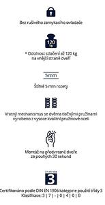Dverové kovanie QOLIBRI Smartbloc hidden HERO 1040 - RHR (Nerez), klika/klika s uzamykáním levá, Uzamykanie na kľučke, Nerez