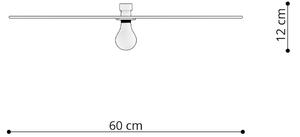 Thoro Lighting Nástenná lampa/luster - Sirkel 60 - čierna
