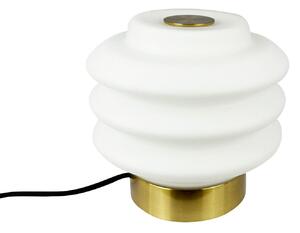 Stolové Lampa Dyberg Larsen, Diva, Metalická, Obývacia izba, Sklo, Škandinávsky