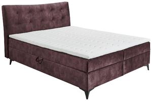 AMERICKÁ POSTEĽ, 180/200 cm, baklažánová MID.YOU - Online Only spálne, Online Only