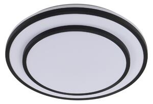 Stropné Lampa Lindby, Duala, stmievateľné, Čierna, Obývacia izba, Plast