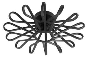 Stropné Lampa Lindby, Kaelen, stmievateľné, Čierna, Obývacia izba, Kov