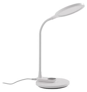 Stolové Lampa Lindby, Valtaria, stmievateľné, Biela, Pracovňa, Plast, Moderný