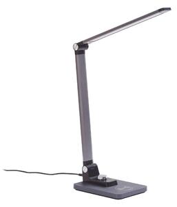 Stolové Lampa Lindby, Valtaris, stmievateľné, Metalická, Pracovňa, Plast, Moderný