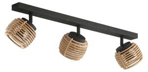 Stropné Lampa Lindby, Ediz, stmievateľné, Čierna, Jedáleň, Kov, Moderný