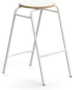 Barová stolička ALTUS, výška 690 mm, biela