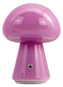 Stolové Lampa Dyberg Larsen, Morkel Mushroom, stmievateľné, Fialová, Obývacia izba, Sklo, Škandinávsky
