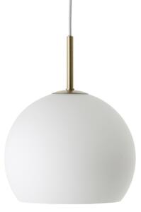 Závesné svietidlá FRANDSEN, Ball, stmievateľné, Biela, Obývacia izba, Sklo, Dizajnový