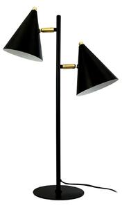 Stolové Lampa Dyberg Larsen, Rouen, Čierna, Obývacia izba, Kov, Škandinávsky