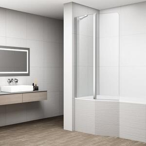 Vaňová zástena Polysan Rota 150x90 cm chróm FA920