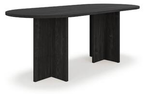 Jedálenský stôl Loen 203x90 - čierna