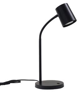 Stolové Lampa Lindby, Radka, Čierna, Pracovňa, Plast, Moderný