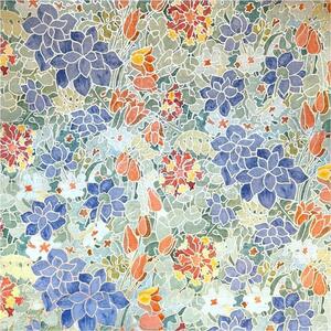 Samolepiace tapety transparetné tulipány s listami, rozmer 67,5 cm x 15 m, GEKKOFIX 11795