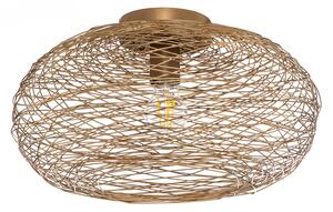 Stropné Lampa Lindby, Kaviya, stmievateľné, Zlatá / Mosadz, Obývacia izba, Kov, Dizajnový