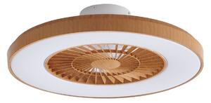 Stropné Lampa Lindby, Teleo, stmievateľné, Drevo, Obývacia izba, Plast, Moderný