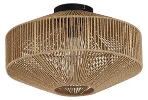 Stropné Lampa Lindby, Sorino, stmievateľné, Drevo, Obývacia izba, Papier / Kartón, Rustikálny