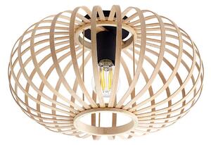Stropné Lampa Lindby, Lielle, stmievateľné, Drevo, Jedáleň, Bambus, Rustikálny