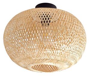 Stropné Lampa Lindby, Kessia, stmievateľné, Drevo, Jedáleň, Bambus, Rustikálny