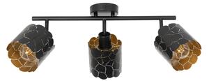 Stropné Lampa Lindby, Aralena, stmievateľné, Čierna, Obývacia izba, Kov, Moderný