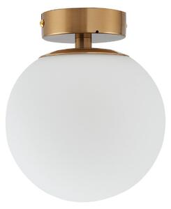 Stropné Lampa Lucande, Bidolo, stmievateľné, Zlatá / Mosadz, Kúpeľňa, Sklo