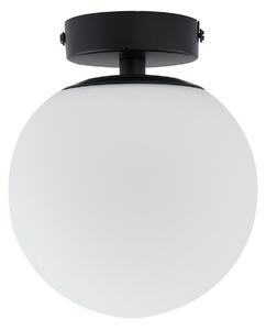 Stropné Lampa Lucande, Bidolo, stmievateľné, Čierna, Kúpeľňa, Sklo