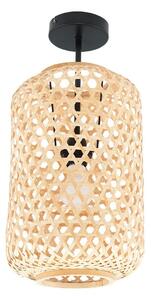 Stropné Lampa Lucande, Jorick, stmievateľné, Drevo, Obývacia izba, Bambus, Rustikálny