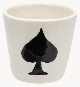 Ručne maľovaná šálka na espresso Ace of Spades