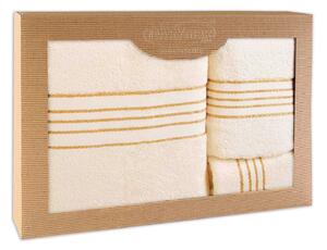 BAVLNENÉ UTERÁKY TIWANO SADA 1 KS 30X50 CM, 1 KS 50X90 CM, 1 KS 70X140 CM PRÍRODNÁ