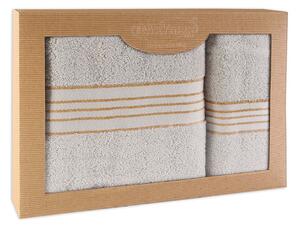 BAVLNENÉ UTERÁKY TIWANO SADA 1 KS 50X90 CM, 1 KS 70X140 CM SVETLOSIVÁ