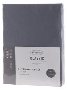 JERSEY PRESTIERADLO 140X200 CM, VÝŠKA 30 CM TMAVOSIVÉ