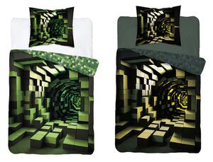 DETEXPOL Svietiace obliečky Tunel Bavlna, 3D svítící 140/200, 70/80 cm