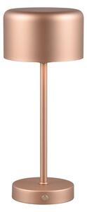 LED stmievateľná stolová lampa v medenohnedej farbe (výška 30 cm) Jeff – Reality