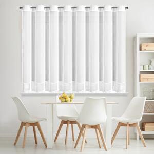 ZÁCLONA NA KRÚŽKOCH KATRINA 350X150 CM BIELA