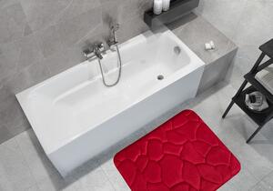 BO-MA koberce Protišmyková kúpeľňová predložka 3D 0133 Red - 50x40 cm