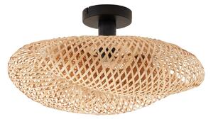 Stropné Lampa Lindby, Eleane, stmievateľné, Drevo, Obývacia izba, Bambus, Rustikálny