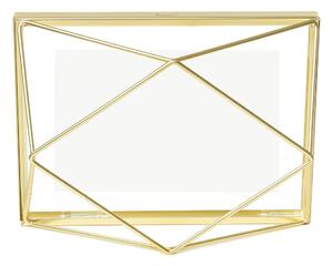 Kovový stojací/na stenu rámček v zlatej farbe 15x20 cm Prisma – Umbra