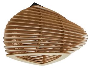 Stropné Lampa Lindby, Sanza, stmievateľné, Drevo, Obývacia izba, Drevo, Škandinávsky