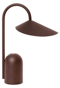 Stolové Lampa ferm LIVING, Hnedá / Hrdzavá, Obývacia izba, Hliník