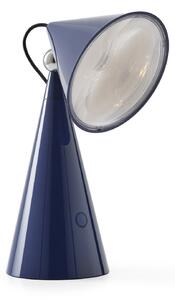 Stolové Lampa Tom Dixon, POSE, stmievateľné, Modrá, Obývacia izba, Plast, Dizajnový